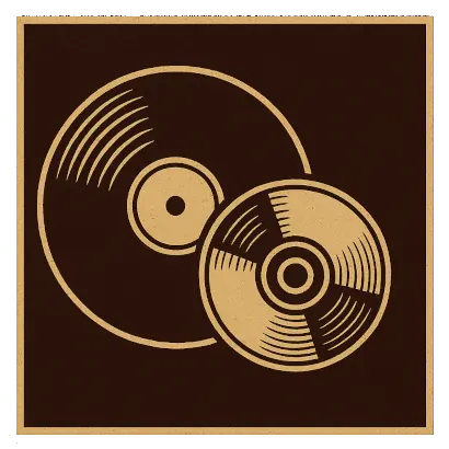 Icône vinyle et CD